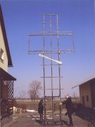 Vorbereitungarbeiten fr die Aufstellung des Bilderkreuzes in Jaroslaw